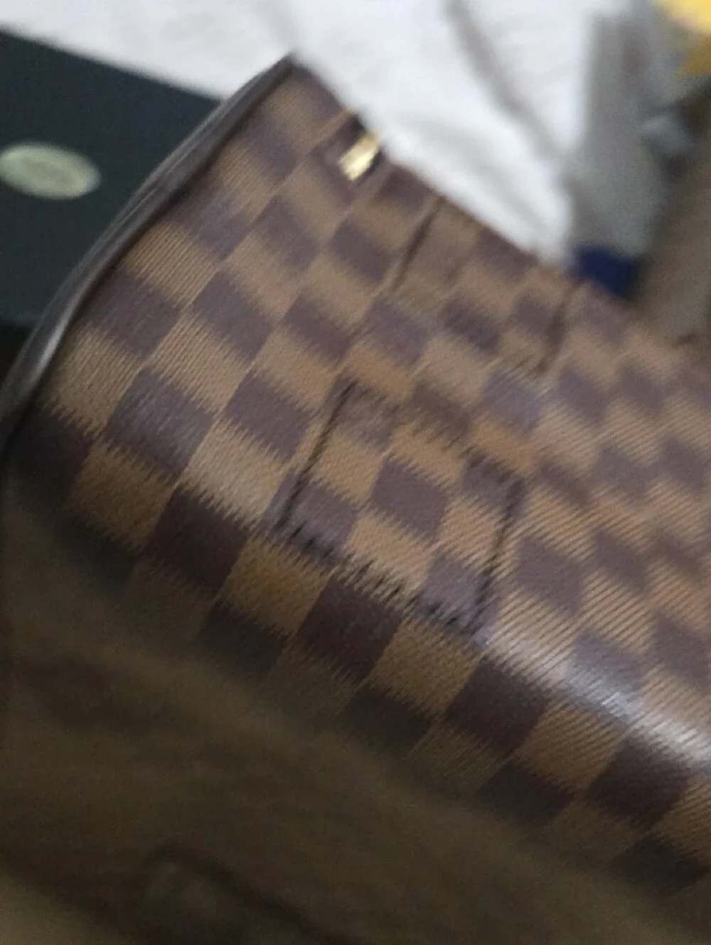 Louis Vuitton Brown Damier Check Luggage with Detachable Strap